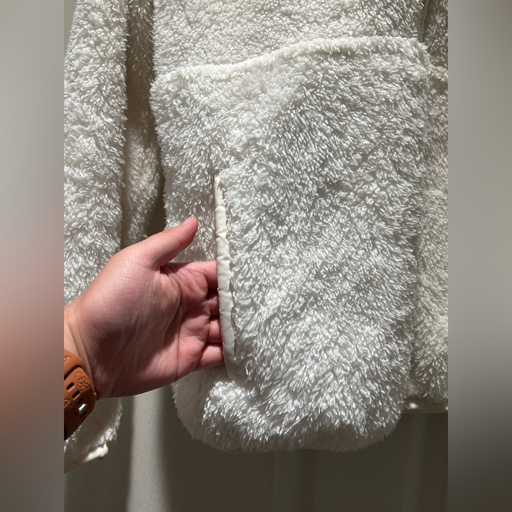Patagonia Los Gatos Hooded Fleece Pullover Cream White - M - Picture 7 of 11